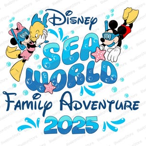 Ocean Adventure 2025 Png, Sea Theme Vacation Png, Underwater Fun Png, Matching Travel, Water Park Adventure Png, Cute Summer Trip Png