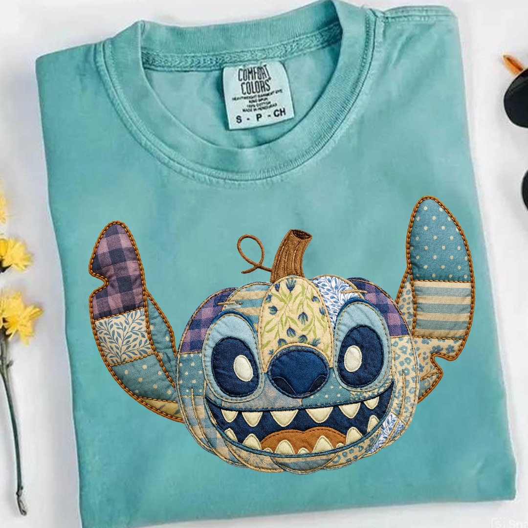 Retro Halloween Blue Denim Ghost Png, Patchwork Halloween Alien Png ...