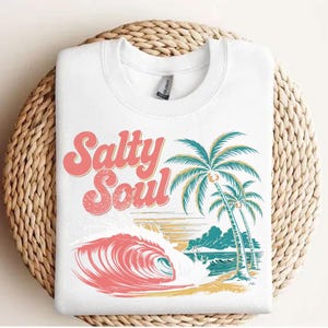 Salty Soul Png, Retro Summer Png, Beach Vibes Png, Trendy Summer Png, Retro Beach Girl Png, Salty Summer, Summer Vibes Png, Beach Lover Png
