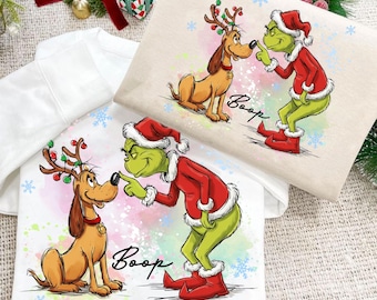 Christmas Merry Grincmas png, Preppy Glitter png, Christmas Boop PNG, Digital Download
