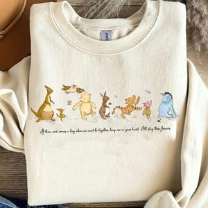 Winnie The Pooh Png, Cute Animal Friends, Forest Animals, Pastel Animal Lineup, Inspirational Quote Shirt, Best Friends Forever PNG
