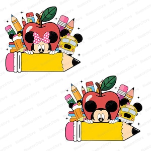 Personalized Mouse Back To School Svg, Custom Name Mouse Svg, Teacher Design Svg, Mouse For School Svg Digital Download