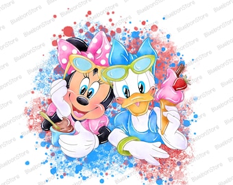 Ratón y pato retro (Png), Señorita ratón y pato (Png), Mejores amigas (Png), Reino mágico (Png), Amigos a juego (Png), Vibras de verano (Png)