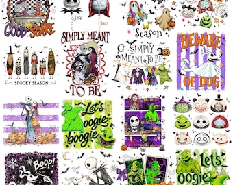 Simply Meant To Be Png Bundle, Halloween Skeleton Couple Sublimation, Green Monster Ghost Dog Png, Spooky Shirt Graphic Download