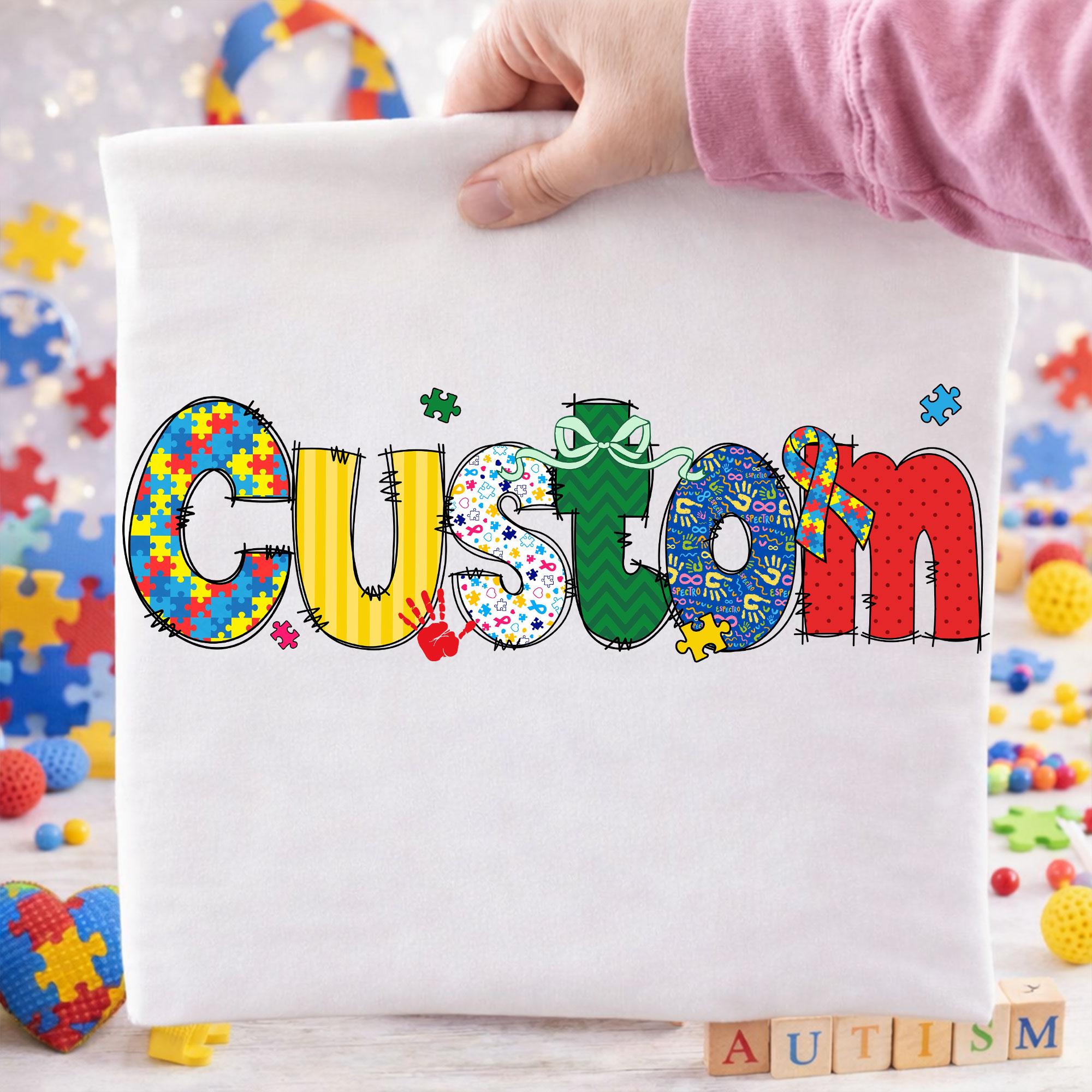 Custom Autism Name Png, Autism Png, Personalized Custom Autism ...