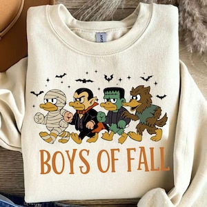 Halloween Duck Squad Svg, Boys Of Fall Cartoon Ducks Svg, Cute Funny Duck Costumes Svg, Autumn Sublimation Design