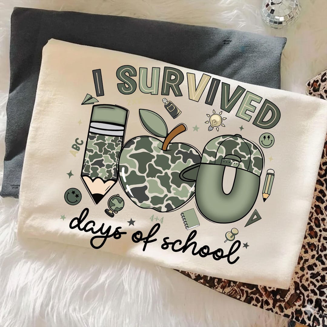 100 Days of School Baseball Camo Png, Camo Cap Boy School Shirt Design ...