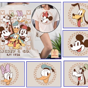 Mouse And Friends Ccheckered Magical Png, Family Matching Png, Family Trip Vacation Magical Png, Cartoon Mouse  Png, Family Vacation