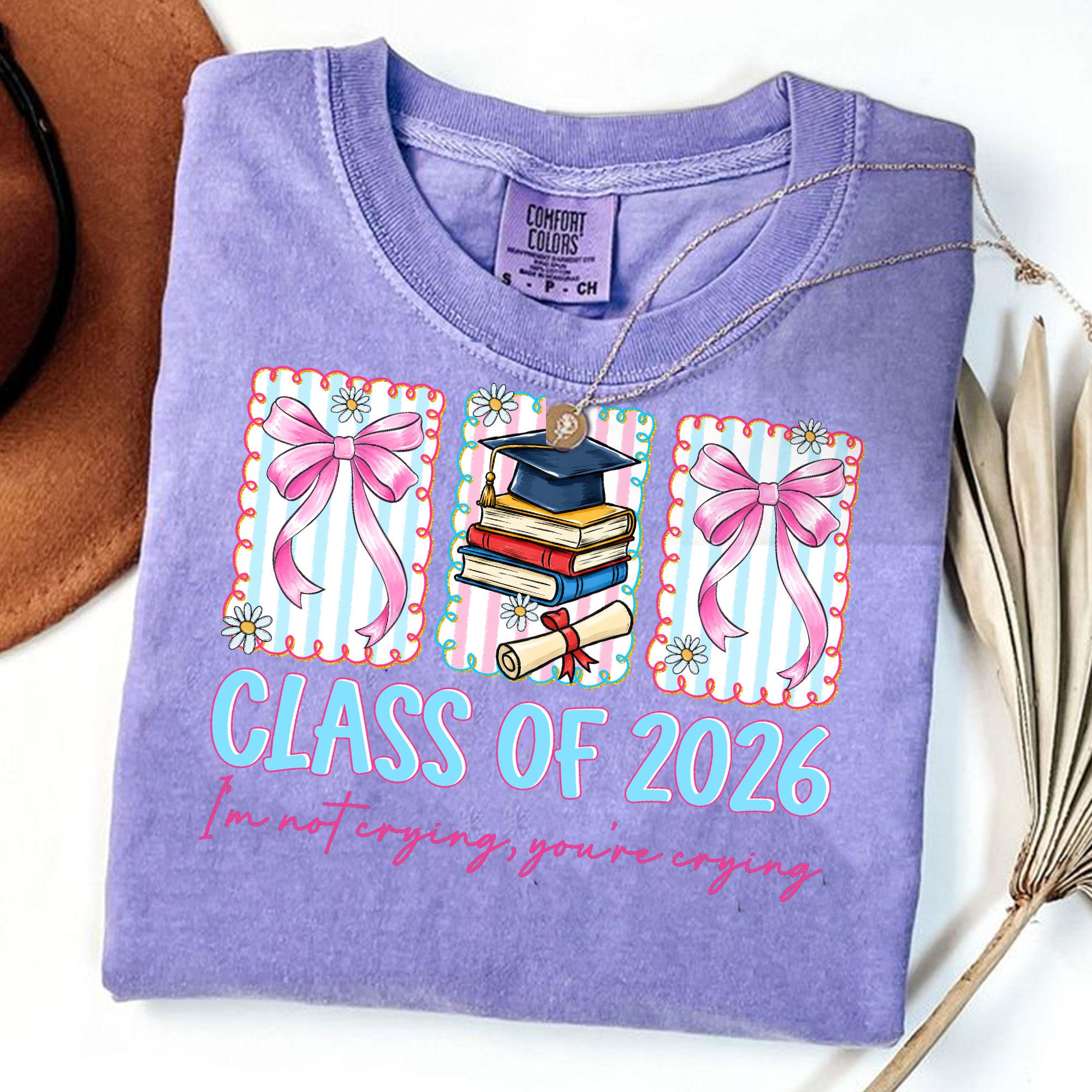 Coquette Class of 2026 PNG, Pink Bow Graduation Cap Clipart, I'm Not ...