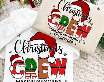 Equipo navideño (PNG), diseño familiar a juego, creando recuerdos juntos, Navidad familiar 2025 (PNG), camiseta navideña (PNG), descarga digital