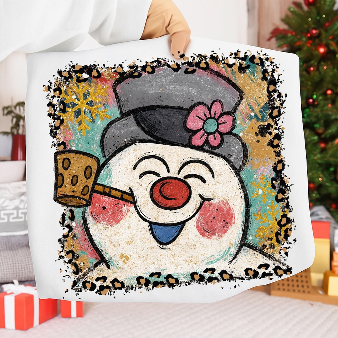 Snowman Rude No Background Funny Snowman Face PNG, Leopard Border Snowman Clipart Png, Retro ...