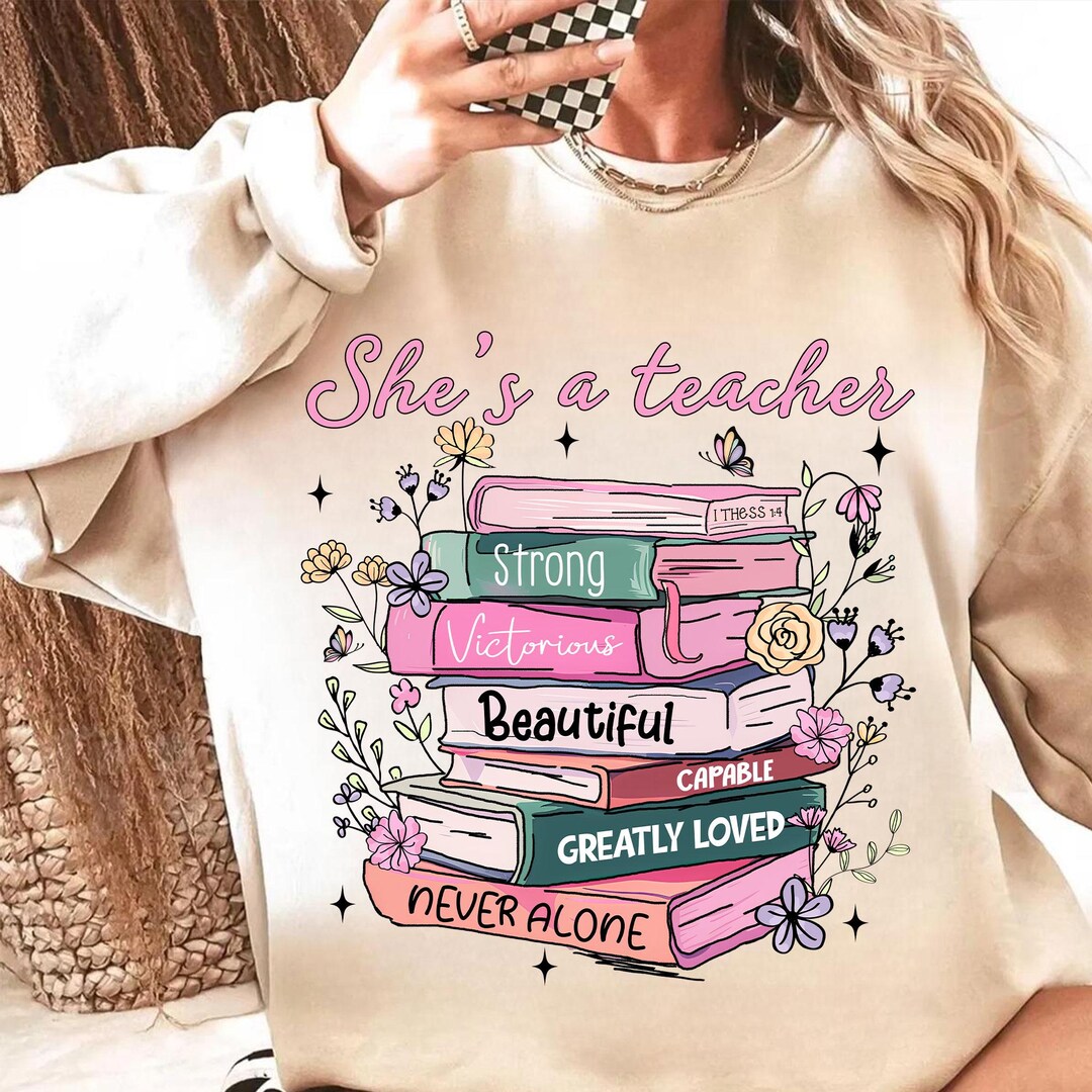 She Stack She is Teacher Png, Christian Teacher Png, Inspirational Teacher Book ...
