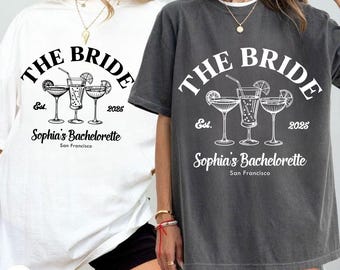 Custom Name Bride Svg, Bachelorette Trip Shirt Svg, Cocktail Glass Bridal Design, Wedding Party Svg, Editable Bride Graphic For Sublimation