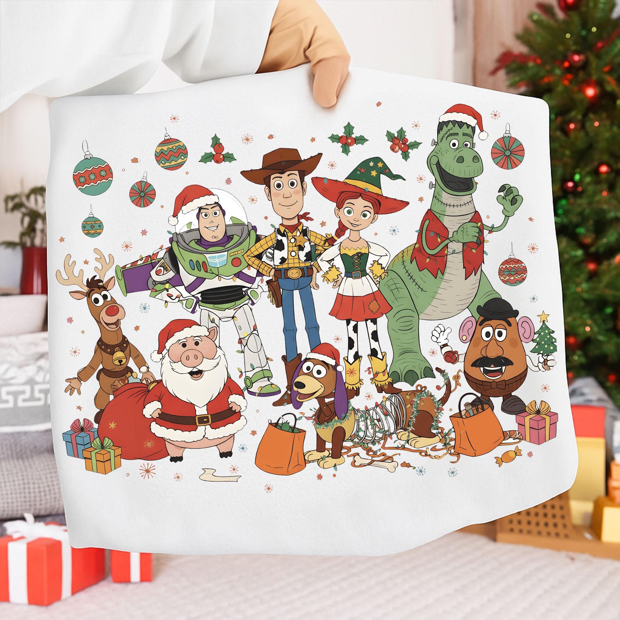 レトロクリスマスPNG、トイファミリースクワッドPNG、トイストーリー