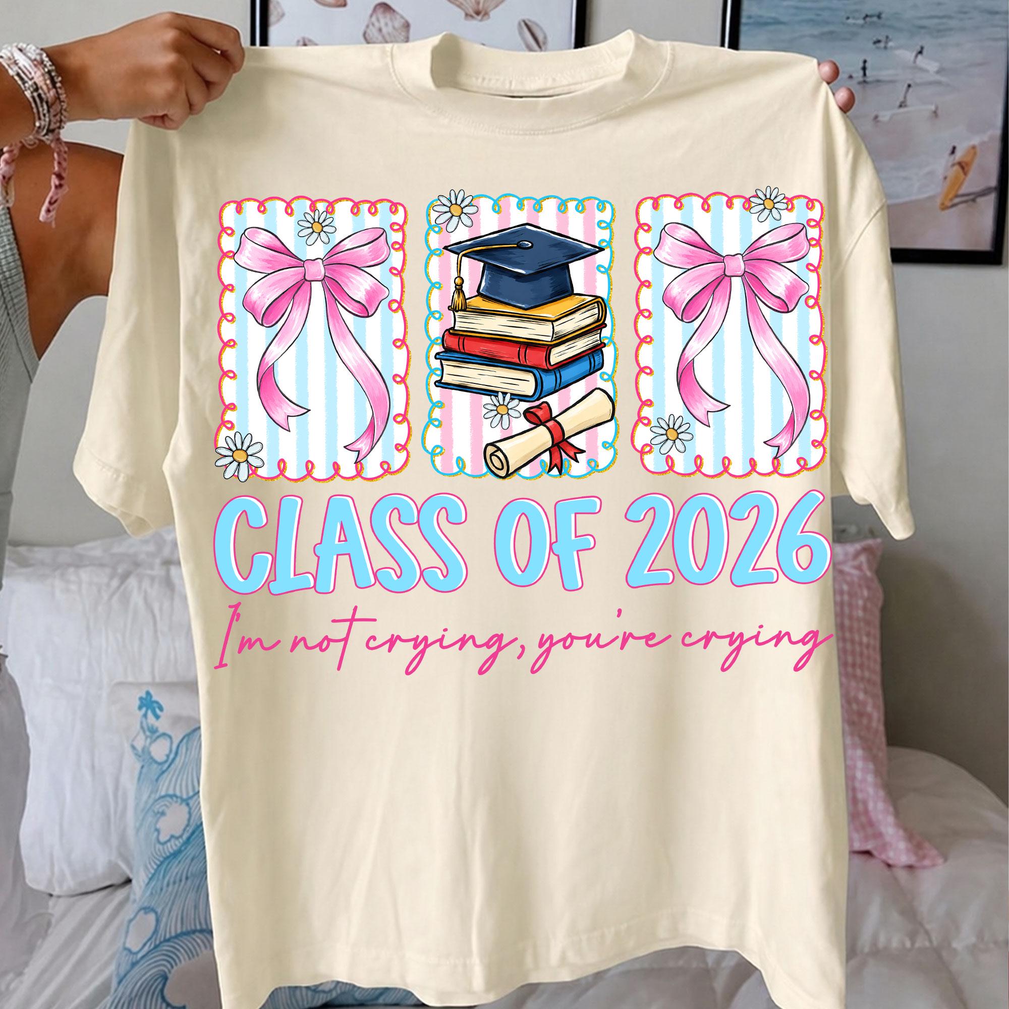 Coquette Class of 2026 PNG, Pink Bow Graduation Cap Clipart, I'm Not ...