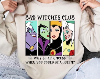 Club de Brujas Malas (Svg), Princesa de Halloween (Svg), Reina de los Villanos (Svg), Villanos Malvados (Svg), Divertido, Viaje Familiar
