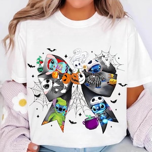 Halloween Blue Alien Nightmare Png, Cute Halloween Bow Png, Spooky Cartoon Characters Png, Trick Or Treat Sublimation, Digital Download