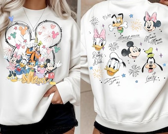 Two-side Mouse and Friends Magical Park PNG, Family Vacation Vacay Mode, Disneyland Characters Magical, Digital Download