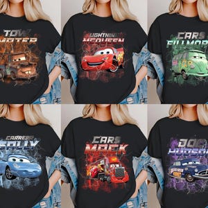 Electric Cars PNG Bundle, Cartoon Race Car Clipart, Lightning Style Truck Van Characters, Cool Kids Boy Shirt Sublimation Design