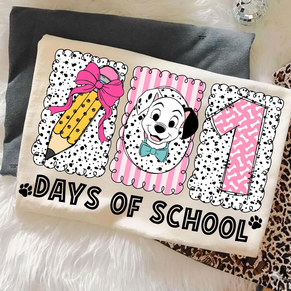 101 Days of School Png Bundle: Dalmatian Dots, 101 Days Smarter, Back ...