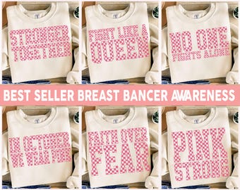 Breast Cancer Awareness PNG Bundle: Fight Like A Queen, Sublimation Design (Digital Download)