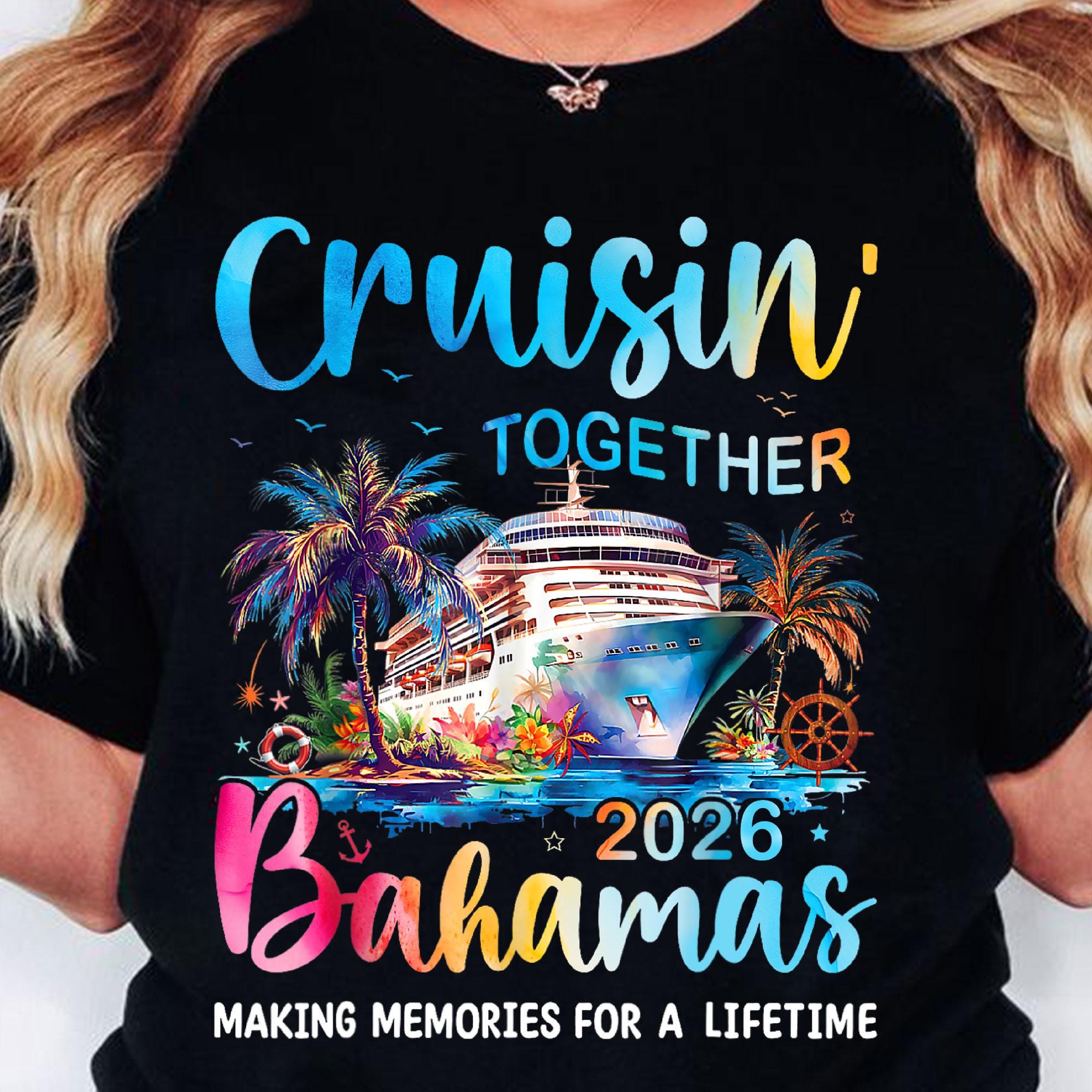 Cruisin' Together Bahamas 2026 PNG, Family Cruise Trip Shirt