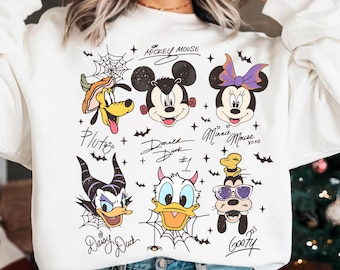 Halloween Mouse And Friends Png, Spooky Cartoon Faces Png, Spooky Season Png,  Trendy Horror Halloween Png, Mouse Not So Scary Png