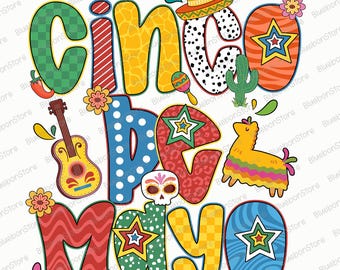 Cinco De Mayo Png, Festa Mexicana Png, Cinco Coloridos Png, Festa Fiesta, Design De Sublimação Fiesta, Fiesta Png, Desenhos Cinco De Mayo