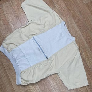 Bluza męska LEVI'S Solar Zone z krótkim rękawem i kieszenią techniczną w stylu vintage z lat 90., rozmiar L, beżowa