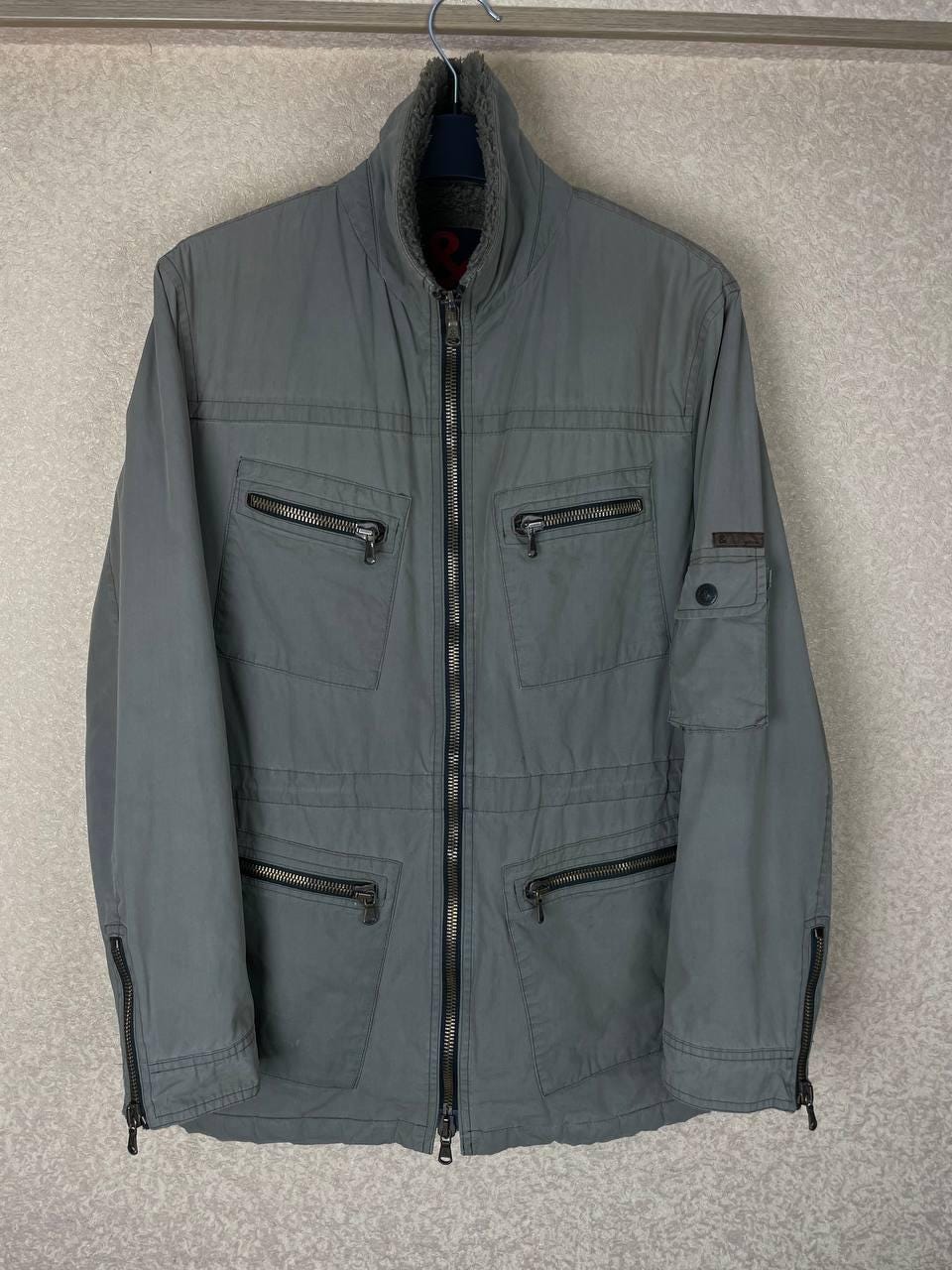 Dolce & Gabbana, Vintage 90s Dolce & Gabbana Military Multi Zip Jacket Italy Women’s 44 M/L Designer Utility Statement Jacket Rare Archive DG
