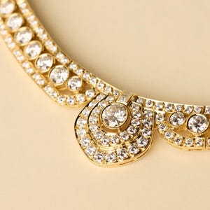 18K Solid Yellow Gold Unique Handmade Diamond Necklace