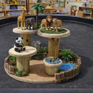 Wooden Small World Platform
