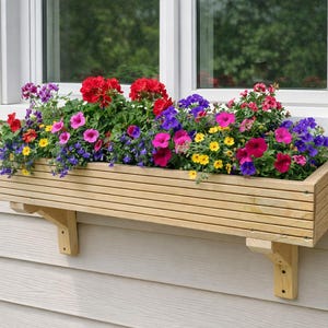 Wooden Window Box Planter - Various Sizes