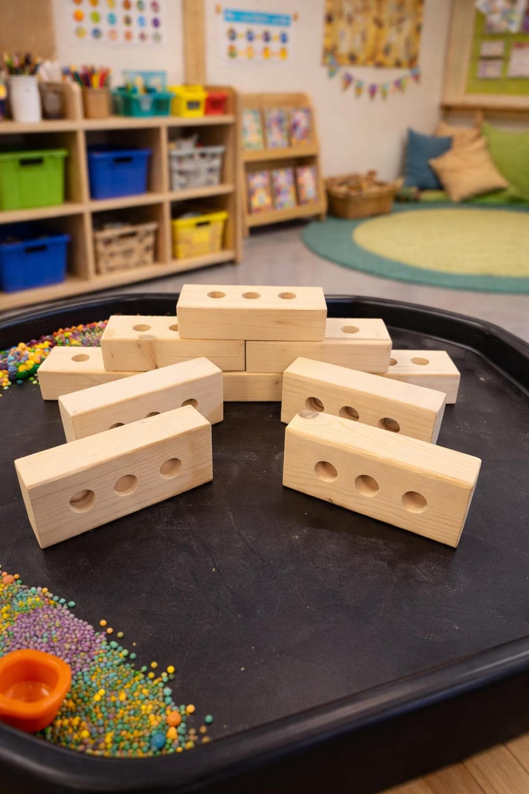 20 Pcs Natural Softwood Bricks - Early Years, LOTC, Schools ...