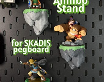Amiibo Stand - compatible with IKEA Skadis pegboard
