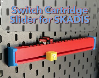Nintendo Switch Cartridge Organizer for pegboard | IKEA SKADIS
