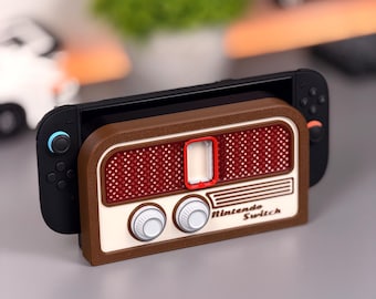 Retro Switch 2 – Vintage Radio Style Front Panel for Nintendo Switch 2