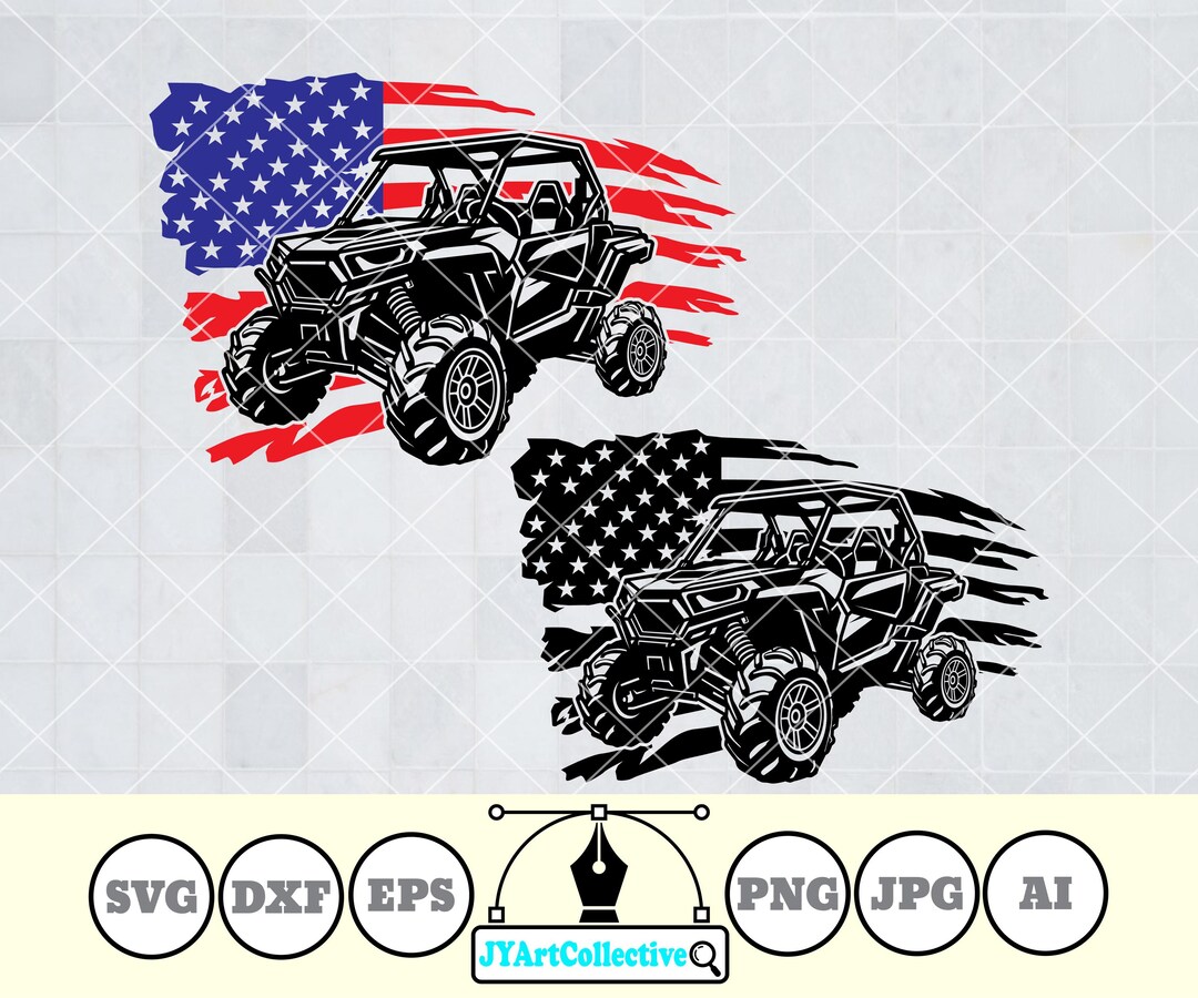 USA Flag ATV SVG | Offroad Vehicle Clipart (digital Files) - Etsy