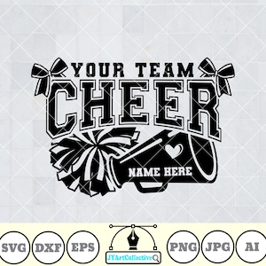 Cheerleading SVG Bundle: Cheer Team, Coach, Mom - Cricut Ready (Digital Download)
