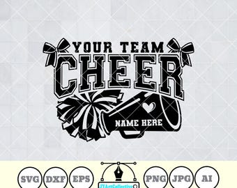 Cheerleading SVG Bundle: Cheer Team, Coach, Mom - Cricut Ready (Digital Download)