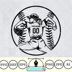 Softball Pitcher Svg | Softball Faspitch Pitcher Svg | Pitcher Svg | Softball Player Svg | Softball Team | Pitcher Clipart | Softball Shirt