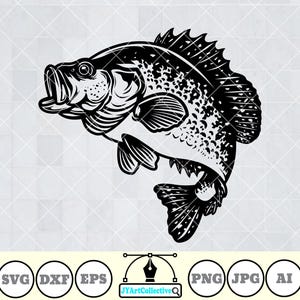 Crappie Fish Svg | Crappie Fishing Svg | Crappie Svg | Crappie Clipart | Crappie Stencil | Crappie Cricut | Crappie Cut file | Fishing Shirt