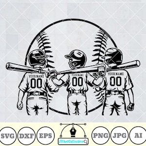 3 Baseball Kid Svg | Baseball Player | Baseball Svg | Baseball Name | Baseball Team | Baseball Clipart | Baseball Stencil | Baseball Shirt