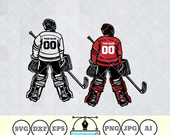 Hockey Goalie SVG | Player Clipart, Mom Shirt (Digital Files)