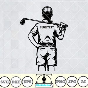 Personalized Name | Golf Boy Svg | Golf Player Svg | Golf Svg | Golf Dad Svg | Golf Club Svg | Golf Ball Clipart | Golf Shirt | Png Dxf Eps