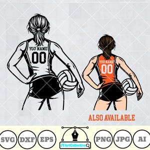 Volleyball Svg | Colored Layer | Volleyball Mom Svg | Volleyball Player Svg | Volleyball Girl Svg | Volleyball Clipart | Volleyball Shirt