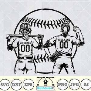 Softball Svg | Softball Pitcher Svg | Softball Player Svg | Softball Mom Svg | Softball Name | Softball Clipart | Softball Shirt | Png Dxf