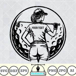 ゴルフ プレーヤー SVG | パーソナライズされた名前 | ゴルフ ガール SVG | ゴルフ SVG | ゴルフ ママ SVG | ゴルフ クラブ SVG | ゴルフ ボール クリップアート | ゴルフ シャツ | PNG Dxf
