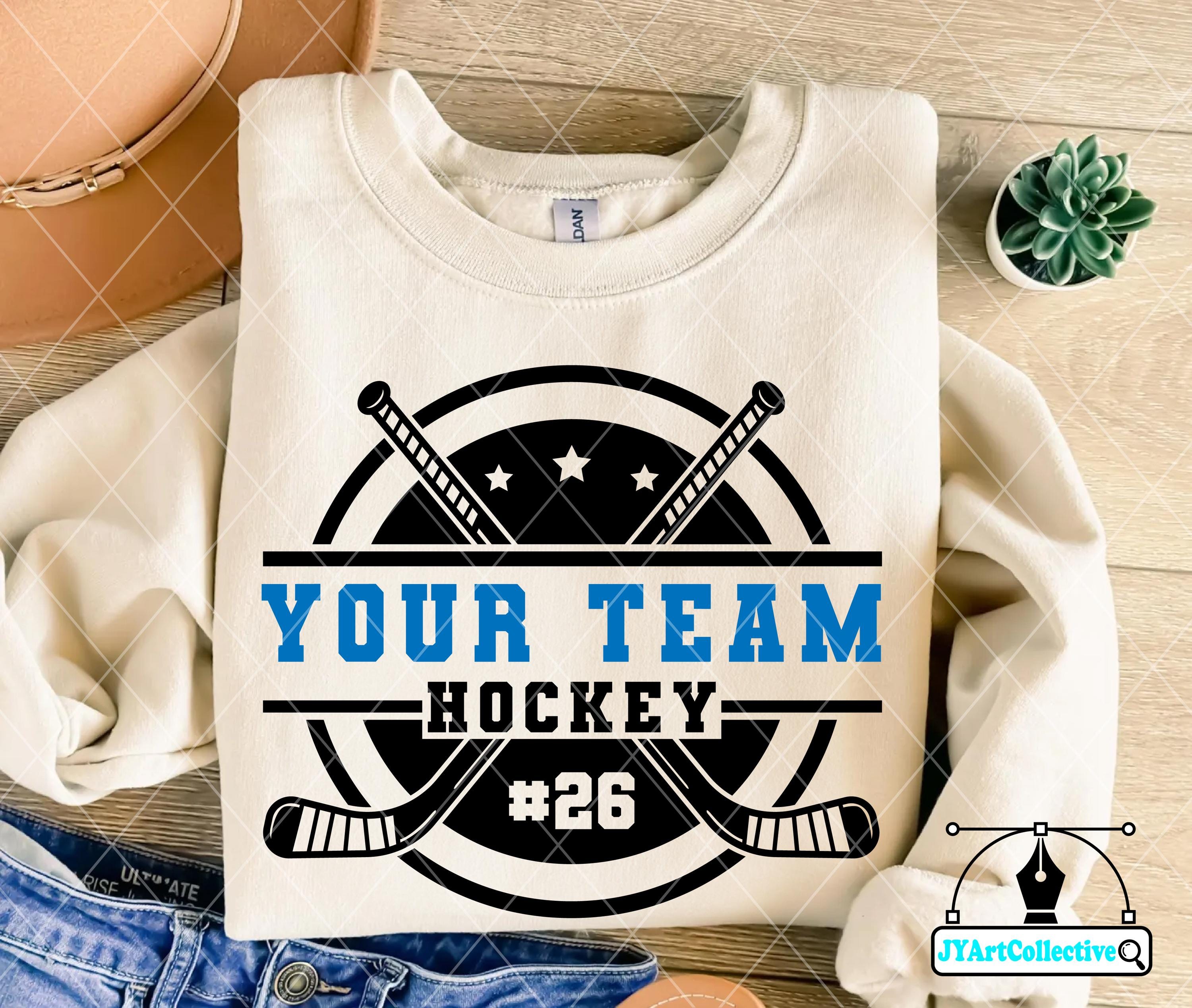 Hockey Team Monogram SVG | DIY Shirt Template (digital Download) - Etsy