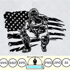 US Softball Girl Svg | Softball Catcher Svg | Catcher Svg | Softball Player Svg | Softball Team | Pitcher Clipart | Softball Shirt | Png Dxf